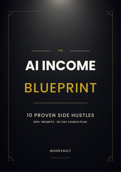 The AI Income Blueprint premium AI business guide cover